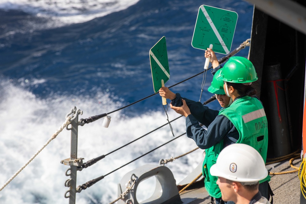 USS Russell replenishment-at-sea