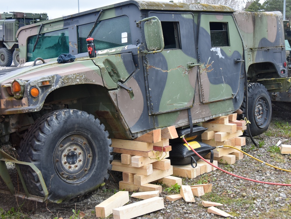 Bundeswehr Firefighters suit up for training at USAG Ansbach