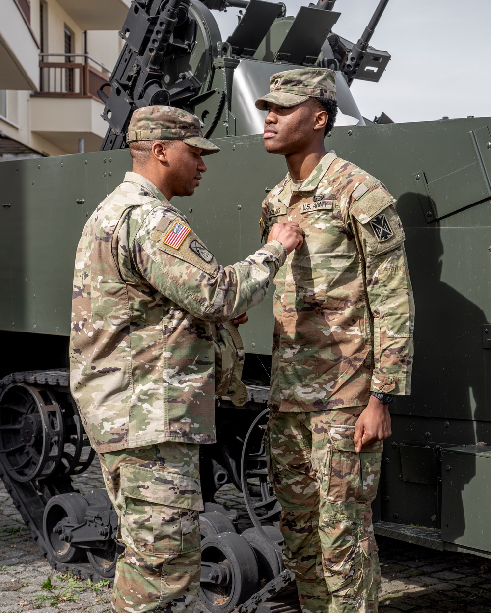 10th AAMDC Cpl. Kaleb Zellars promotion