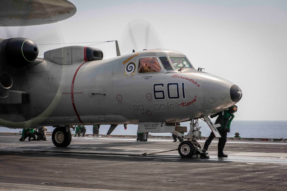 USS Dwight D. Eisenhower Conducts Flight Operations in the Red Sea