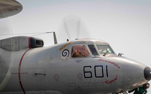 USS Dwight D. Eisenhower Conducts Flight Operations in the Red Sea