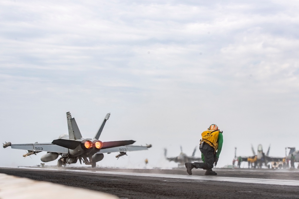 USS Dwight D. Eisenhower Conducts Routine Operations in the Red Sea