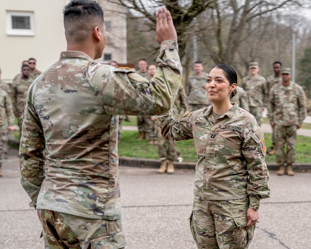 10th AAMDC Cpl. Michael James reenlistment ceremony
