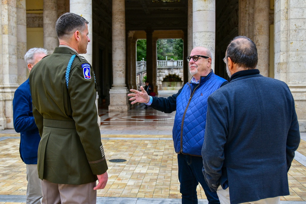 MilItaly award presentation to U.S Army Col. Joshua A. Gaspard commander of the 173rd Airborne Brigade