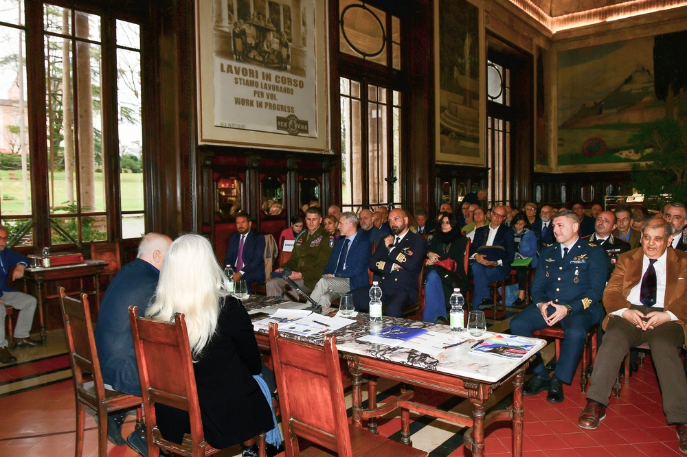 MilItaly award presentation to U.S Army Col. Joshua A. Gaspard commander of the 173rd Airborne Brigade