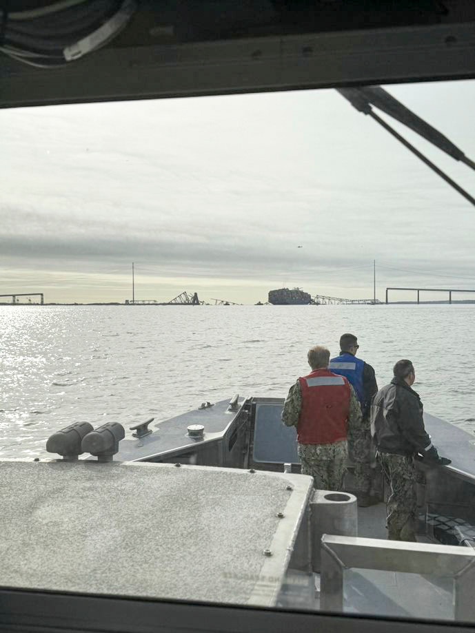 USNR Sailors Assist with Baltimore Bridge