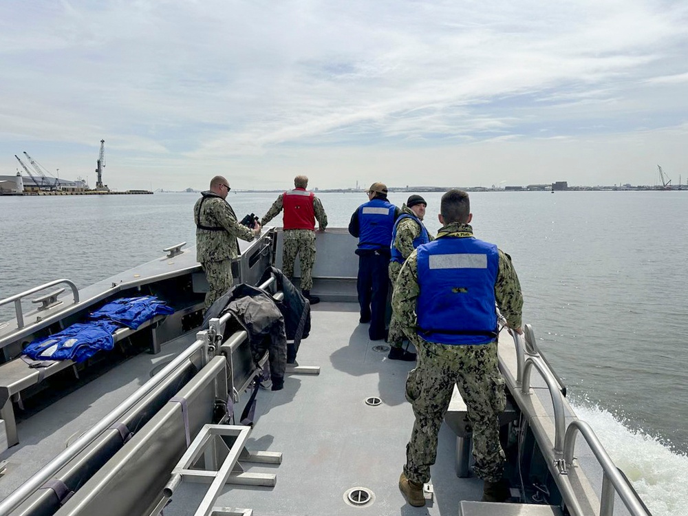 USNR Sailors Assist with Baltimore Bridge