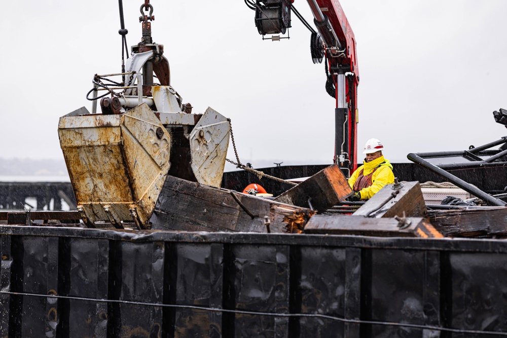 U.S. Army Corps Of Engineers support debris removal operations