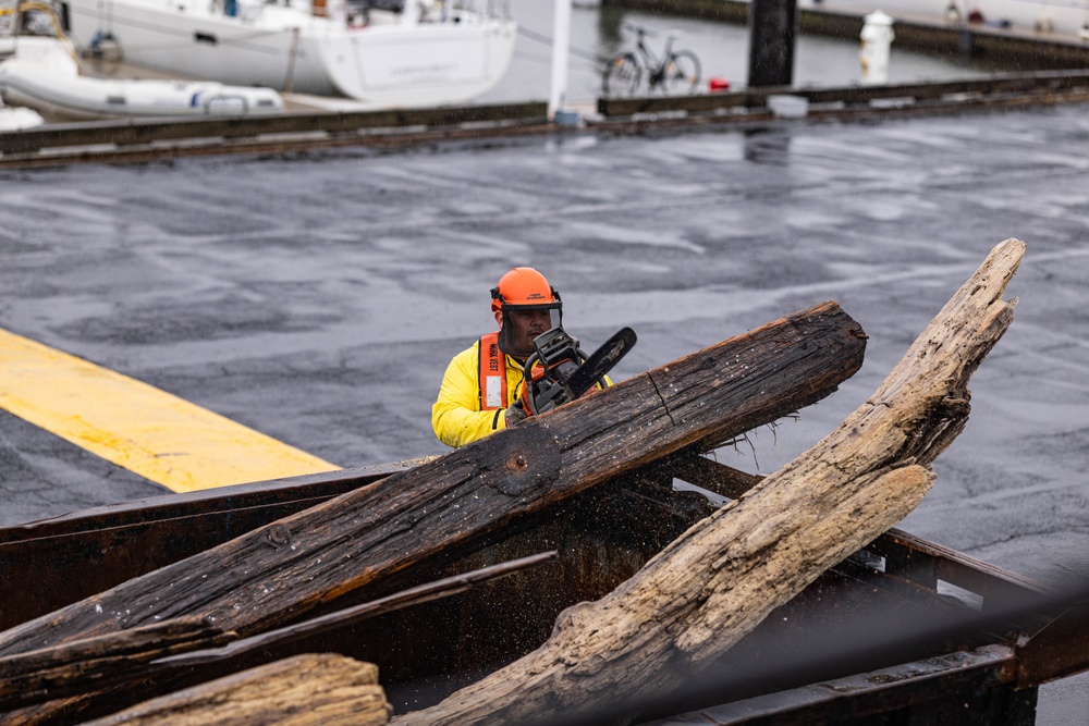 U.S. Army Corps Of Engineers support debris removal operations