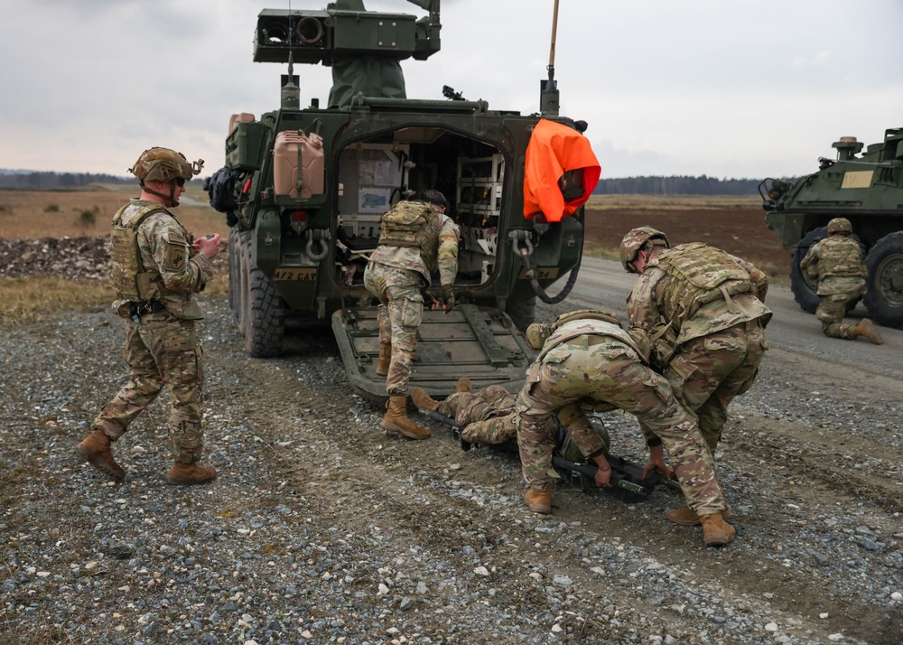 2nd Cavalry Regiment Stryker Live Fire and Medical Scenarios