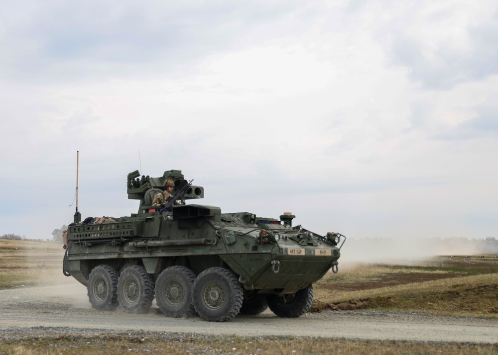 2nd Cavalry Regiment Stryker Live Fire and Medical Scenarios