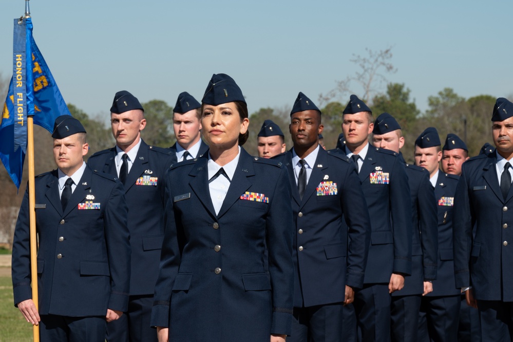 U.S. Air Force Officer Trainees Perform Graduation Ceremony