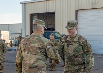 Newly promoted 169th Field Artillery Brigade Officers
