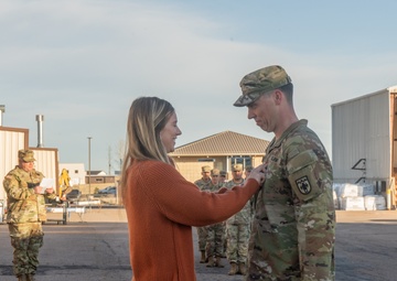 Newly promoted 169th Field Artillery Brigade Officers