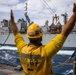 USS Mason Conducts A Replenishment at  Sea With USNS Supply in the Red Sea