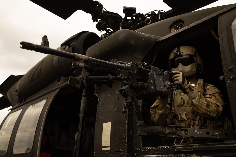 Aerial Assault: Brawlers certify Aviation Soldiers during Aerial Gunnery