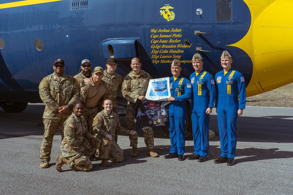 7th Special Forces Group (Airborne) and Blue Angels C-130J Freefall Jump