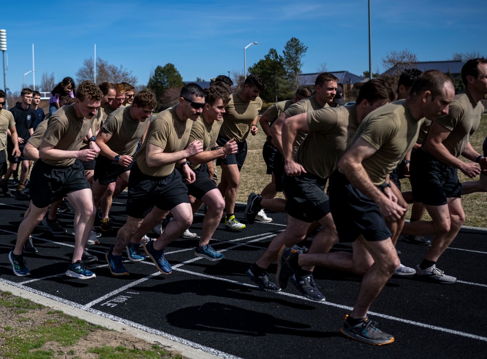 Members of Fairchild AFB Participate in the Annual Moustache Dash
