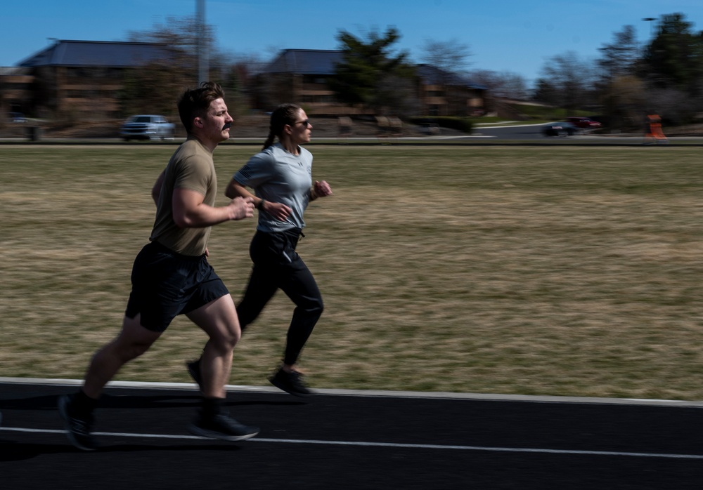 Members of Fairchild AFB Participate in the Annual Moustache Dash