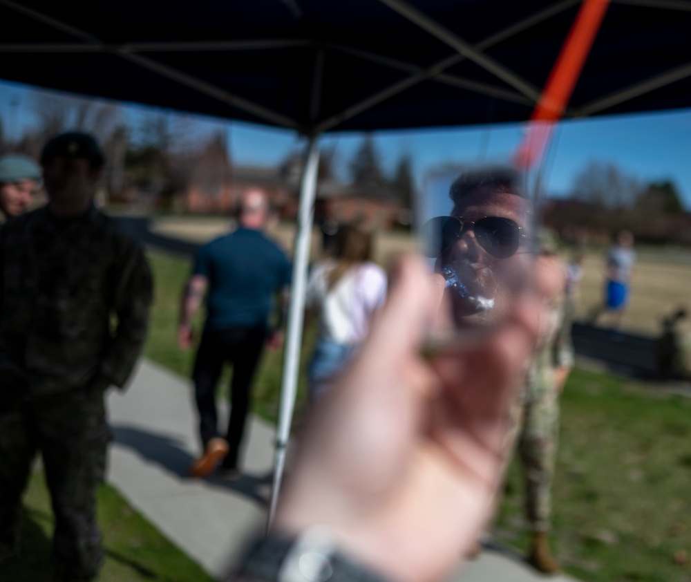Members of Fairchild AFB Participate in the Annual Moustache Dash