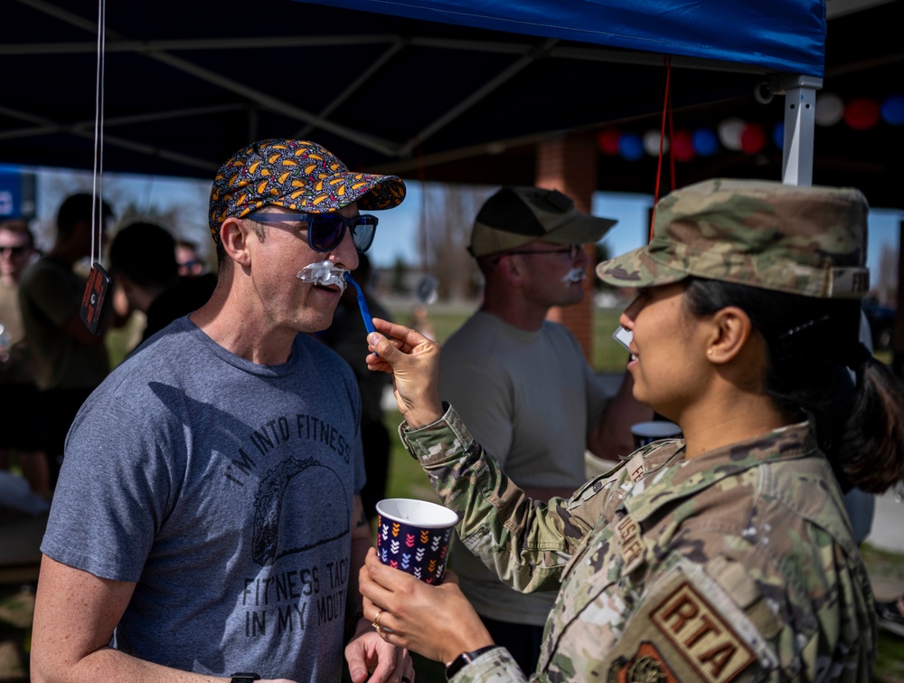 Members of Fairchild AFB Participate in the Annual Moustache Dash