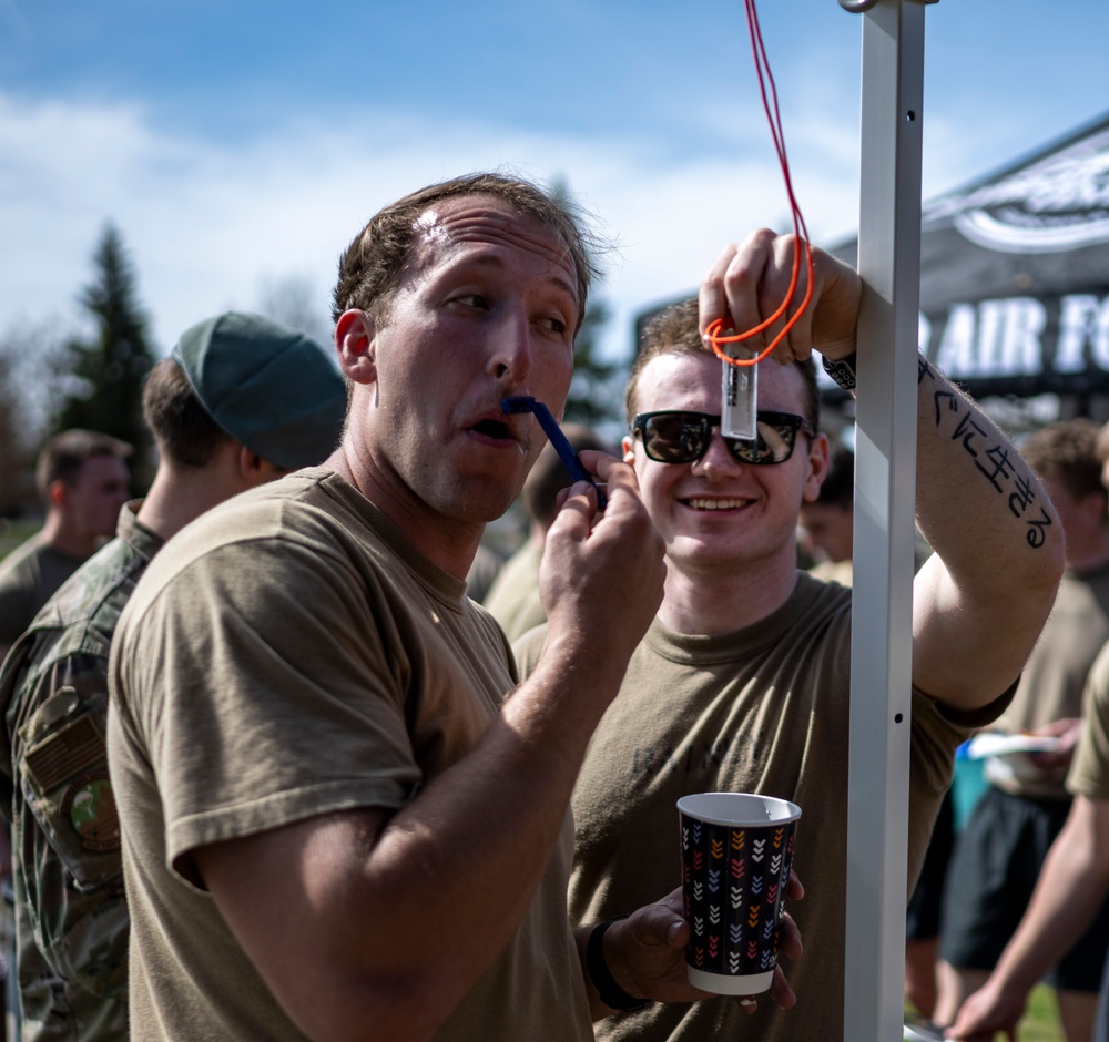 Members of Fairchild AFB Participate in the Annual Moustache Dash