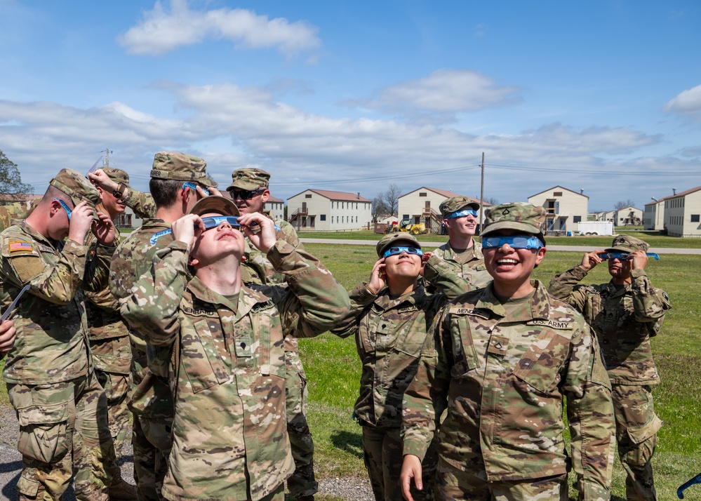 Arkansas National Guard Distributes Eclipse Glasses