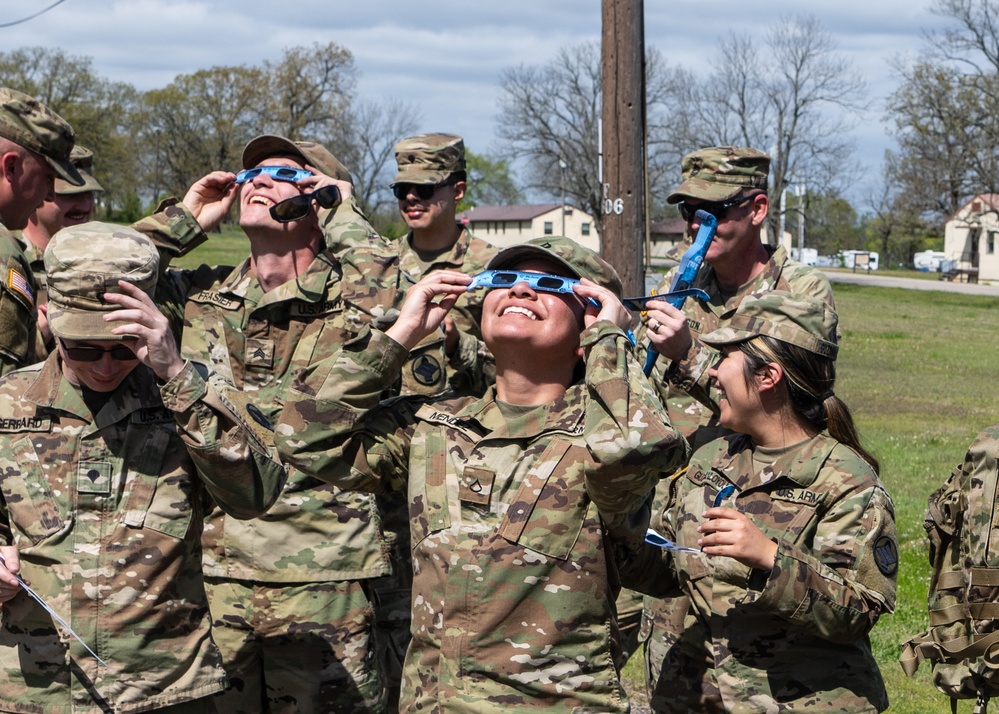 Arkansas National Guard Distributes Eclipse Glasses