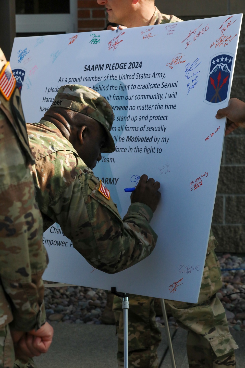 593rd ESC holds opening ceremony for SAAPM month