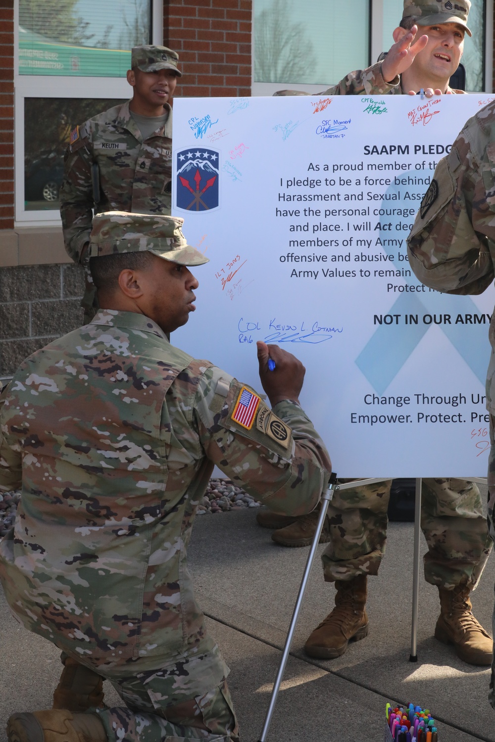 593rd ESC holds opening ceremony for SAAPM month