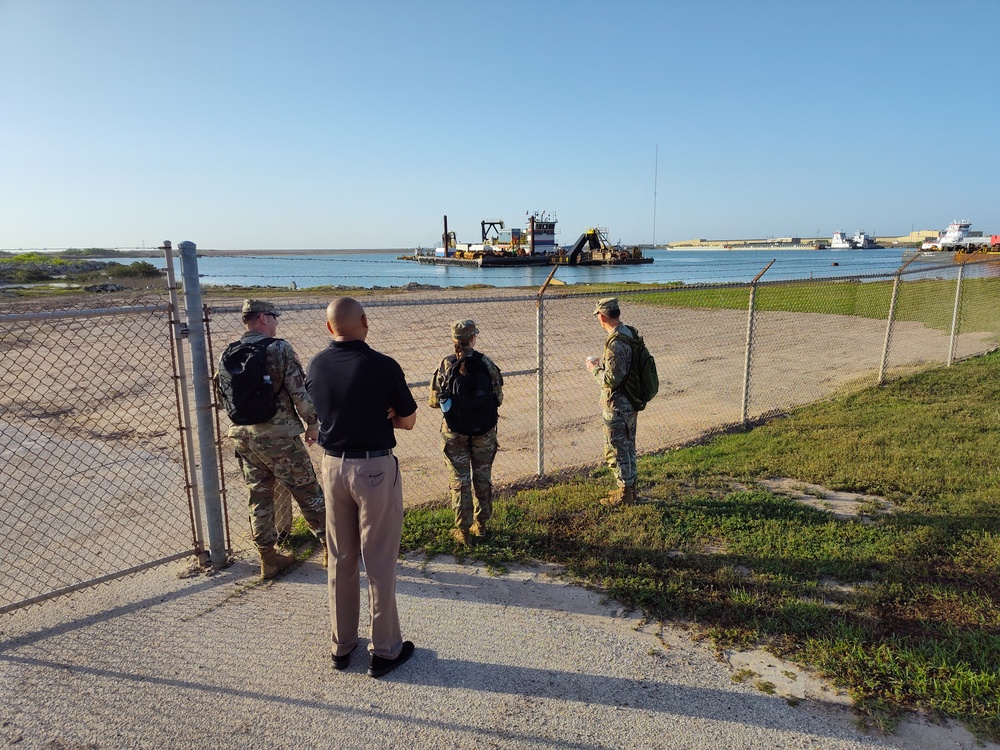 USACE SWD Commander Visits Brownsville, Galveston District, Southern Area Office, dredging, Port Isabel Turning Basin
