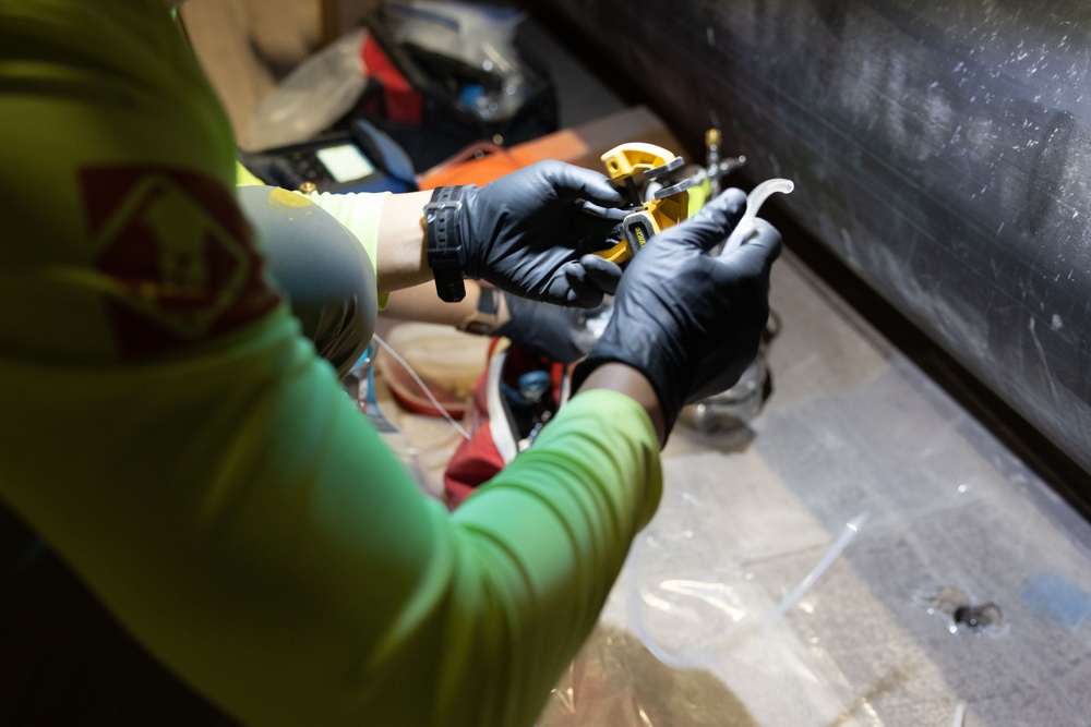 Navy Contractors Conduct Soil Vapor Monitoring