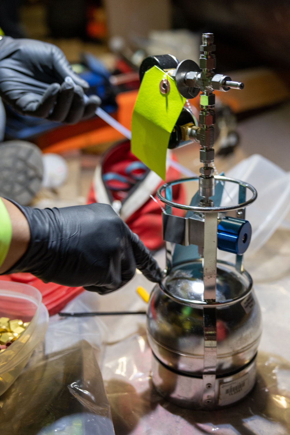 Navy Contractors Conduct Soil Vapor Monitoring