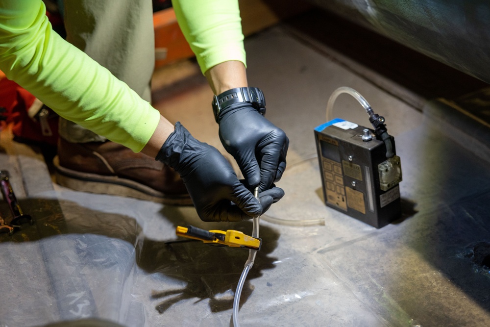 Navy Contractors Conduct Soil Vapor Monitoring