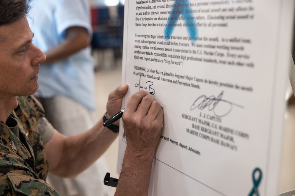 One Is Too Many: MCBH Leaders Participate in SAAPM Proclamation Signing Ceremony