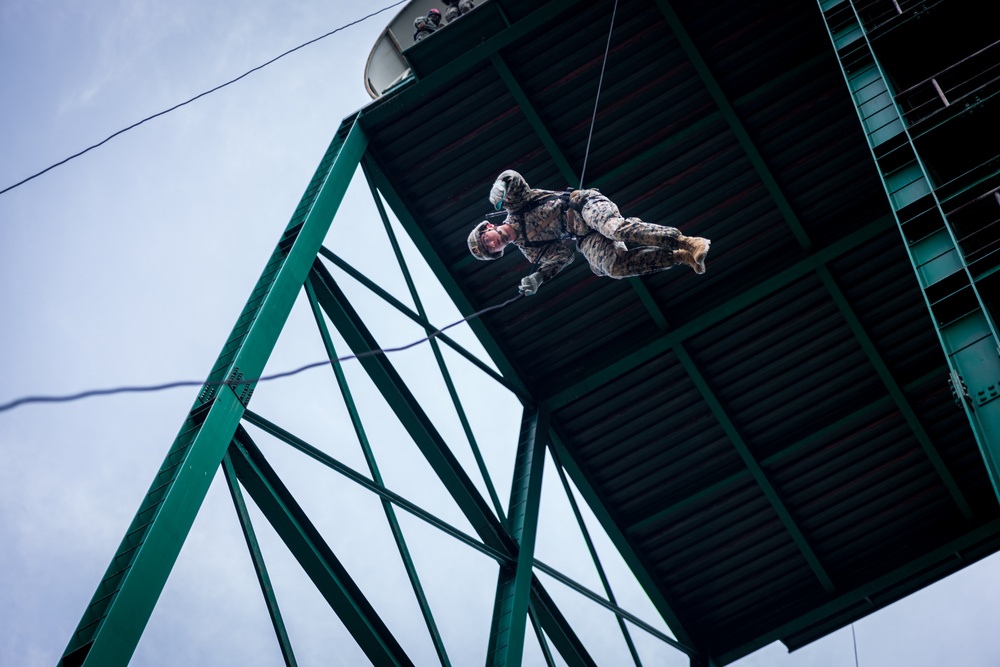 Warrior Shield 24: U.S. Marines Execute Rappel training