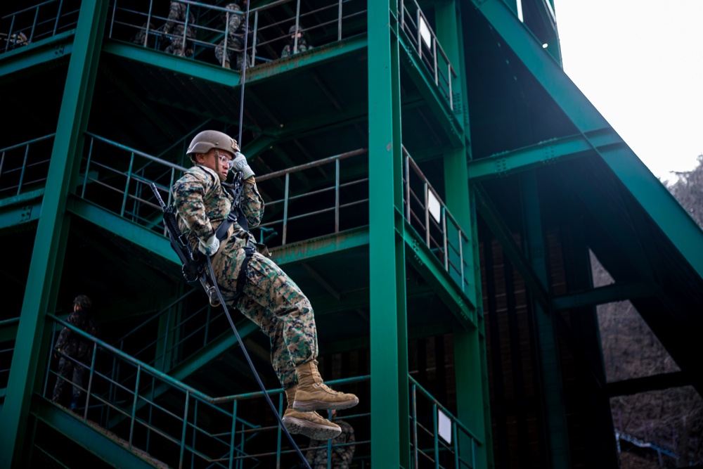 Warrior Shield 24: U.S. Marines Execute Rappel training