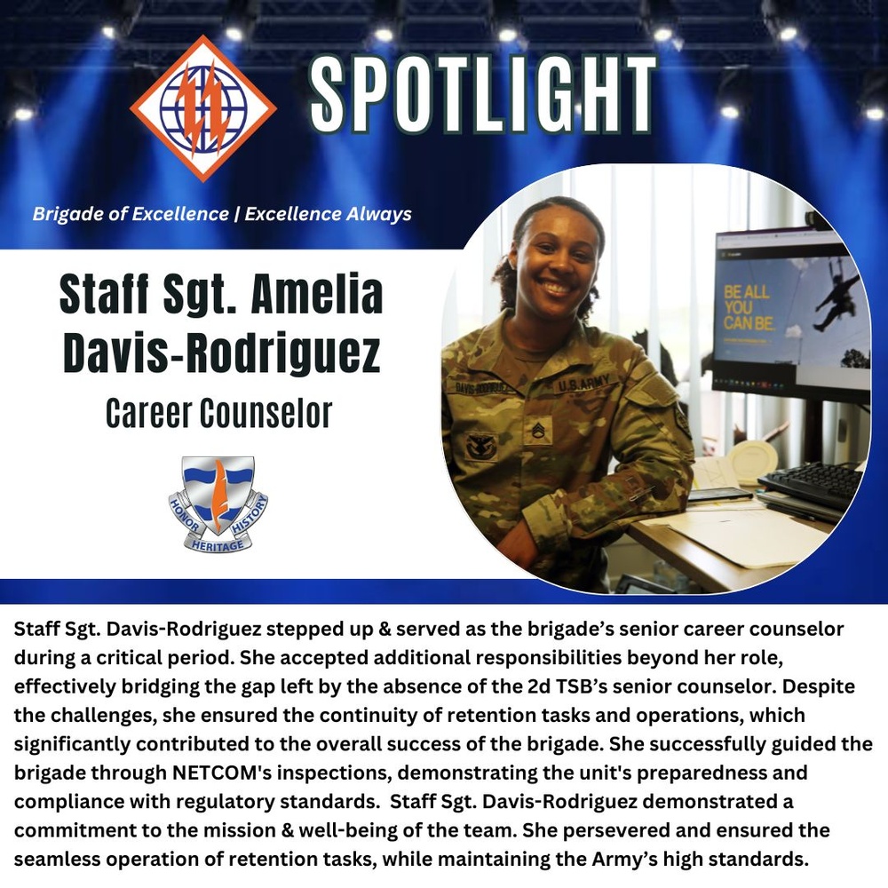 2d TSB Spotlight: Staff Sgt. Amelia Davis-Rodriguez