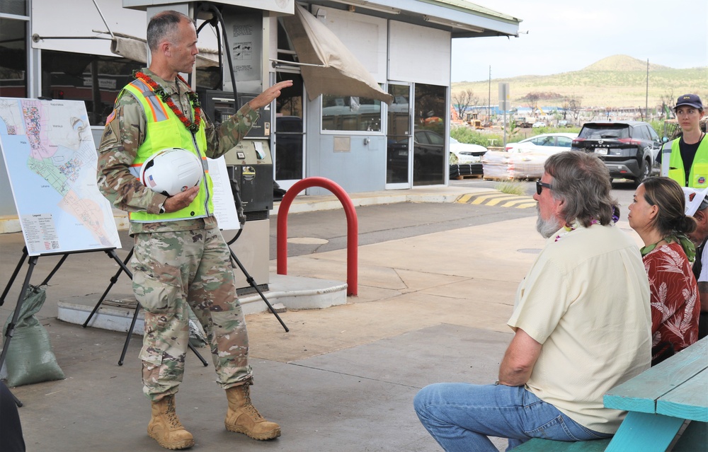 U.S. Representatives get updates on Hawaii wildfires debris removal mission status from USACE, federal partners