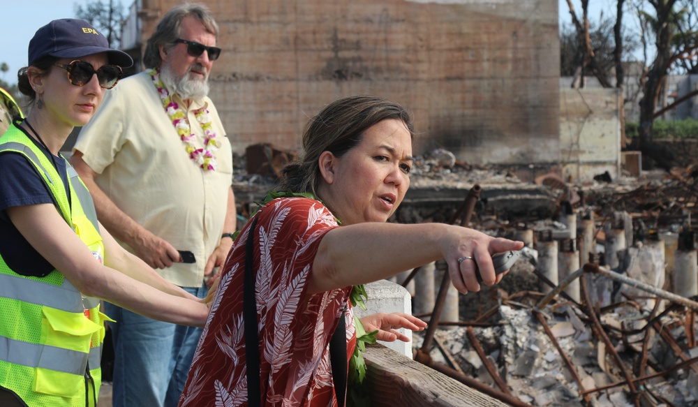 U.S. Representatives get updates on Hawaii wildfires debris removal mission status from USACE, federal partners