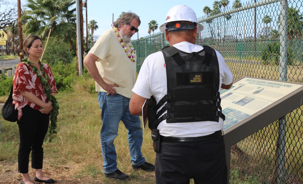 U.S. Representatives get updates on Hawaii wildfires debris removal mission status from USACE, federal partners