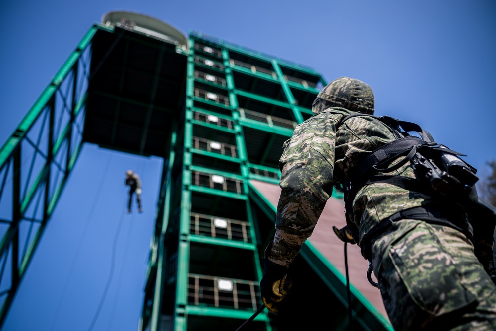 Warrior Shield 24: U.S. Marines Execute Rope and Rappel training