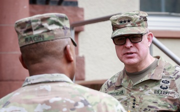 Lt. Gen. Paul Chamberlain Visits 21st Theater Sustainment Command
