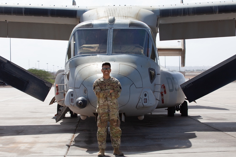 Flying high! Task Force Paxton promotes two Soldiers on flight line