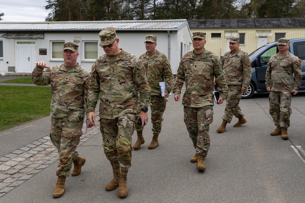 Lt. Gen. Paul Chamberlain Visits Grafenwoehr Training Area