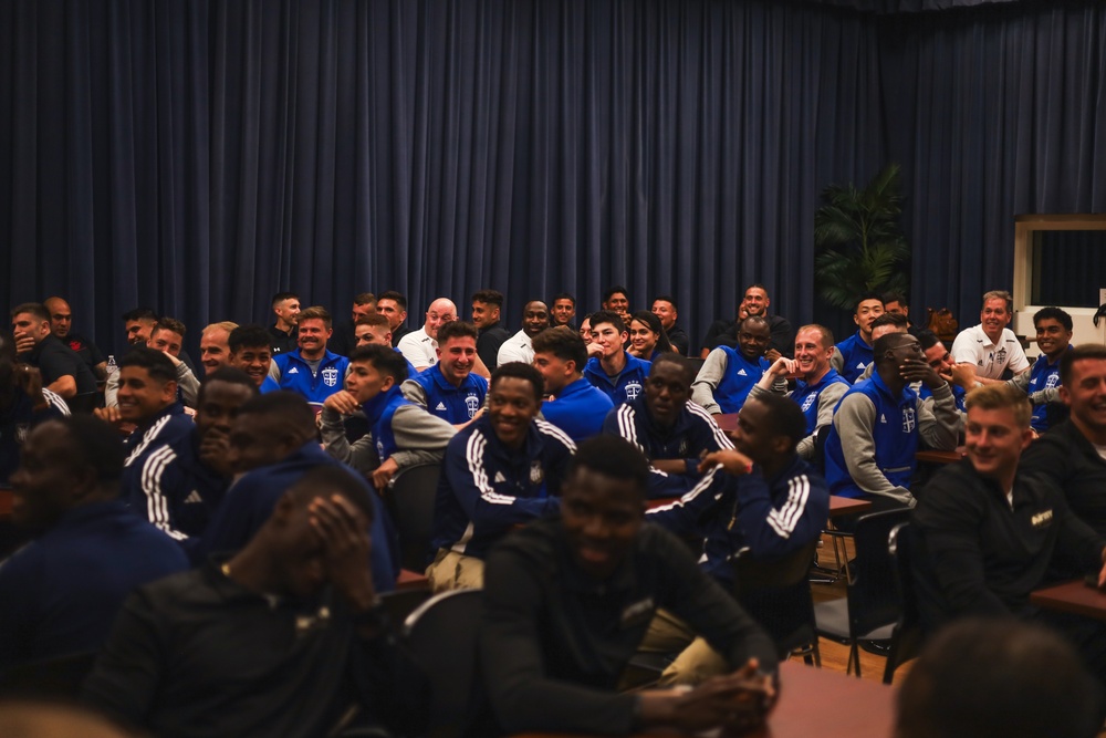 MCLB Albany welcomes the U.S. Armed Forces Soccer Teams