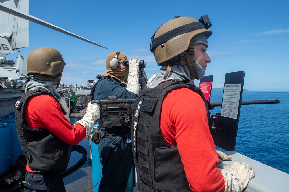 Theodore Roosevelt Transits San Bernardino Strait