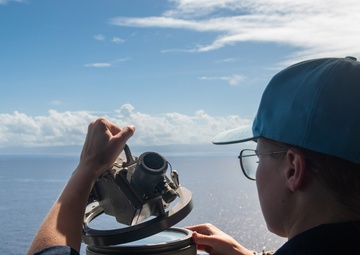 Theodore Roosevelt Transits San Bernardino Strait