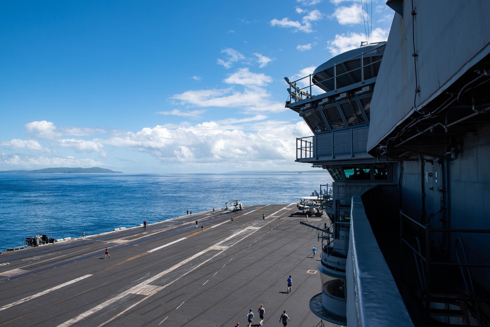 Theodore Roosevelt Transits San Bernardino Strait