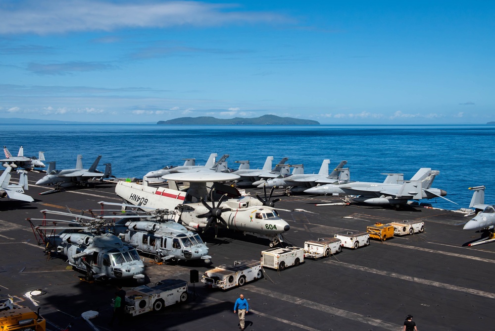 Theodore Roosevelt Transits San Bernardino Strait